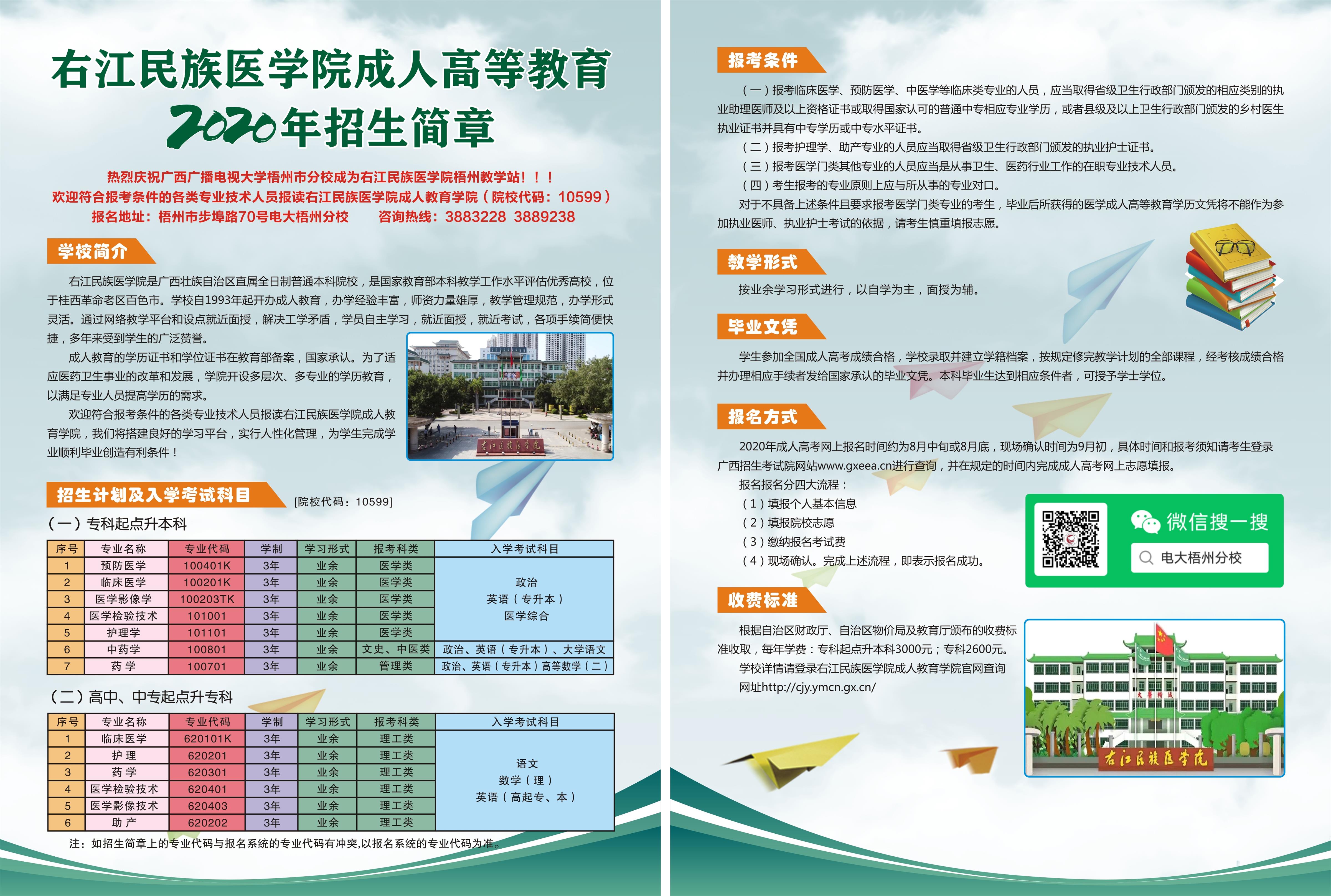2020年右江民族医学院招生简章(2)