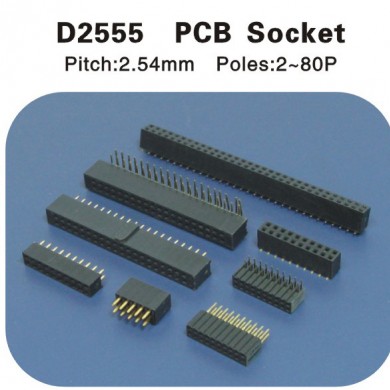 PCB Socket 2.54扁平排母 D2555