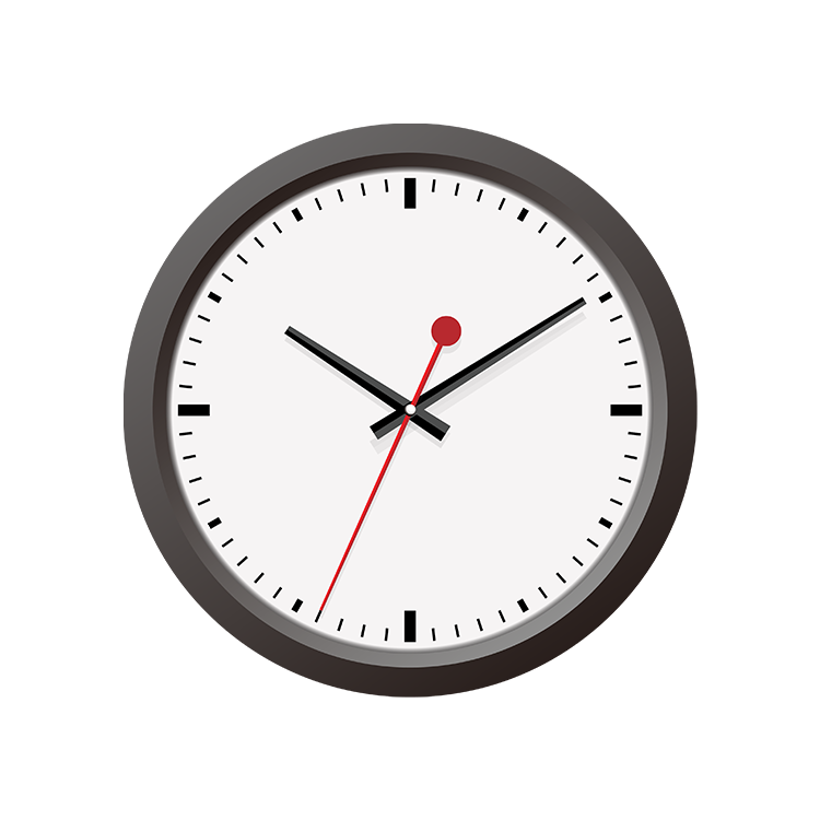 Round clock vector
