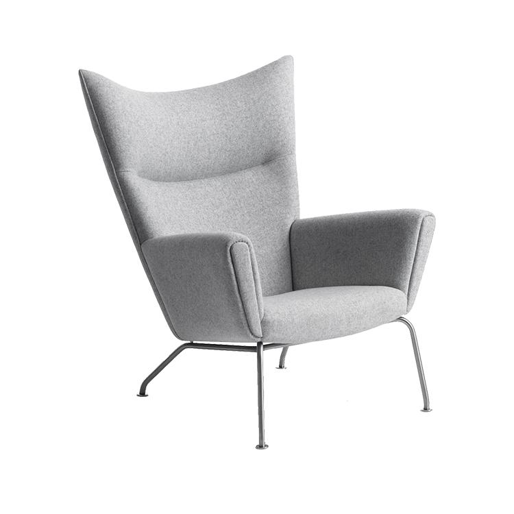 Simple chair Gray single seat
