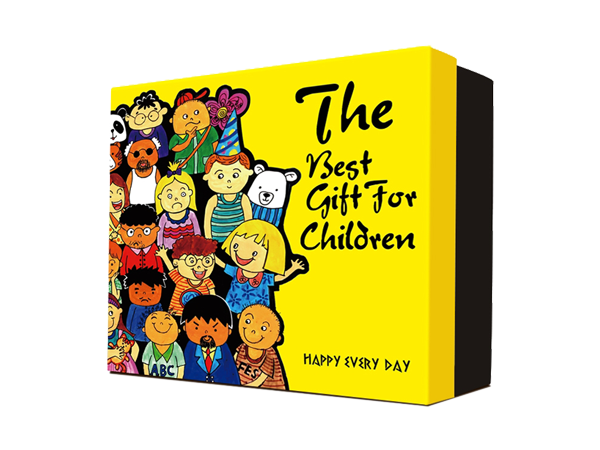 Laser color printing of gift box