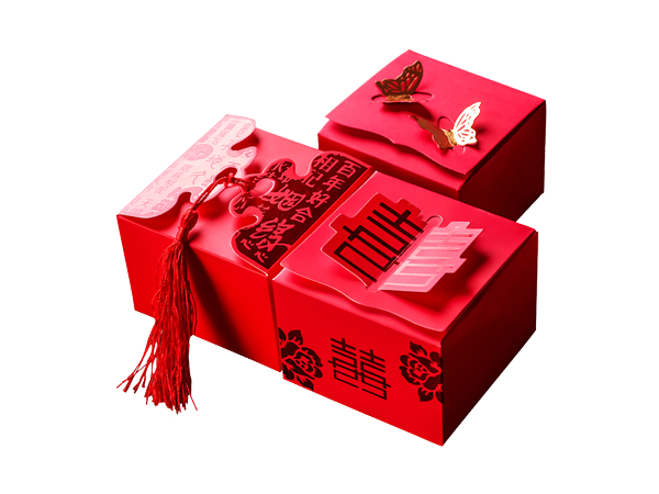 Laser engraving of gift box hard paper