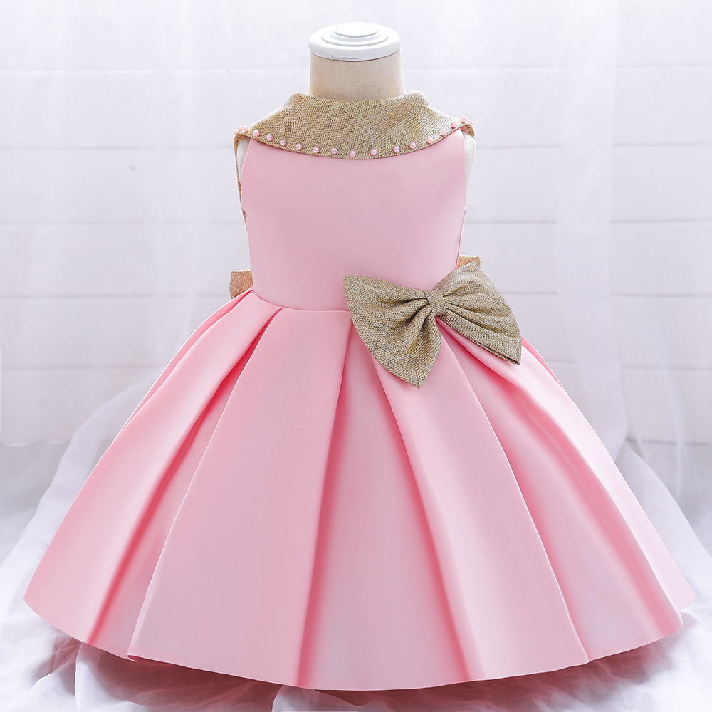 Children's red dress skirt infant baby 100th birthday show princess skirt girl puffy dress