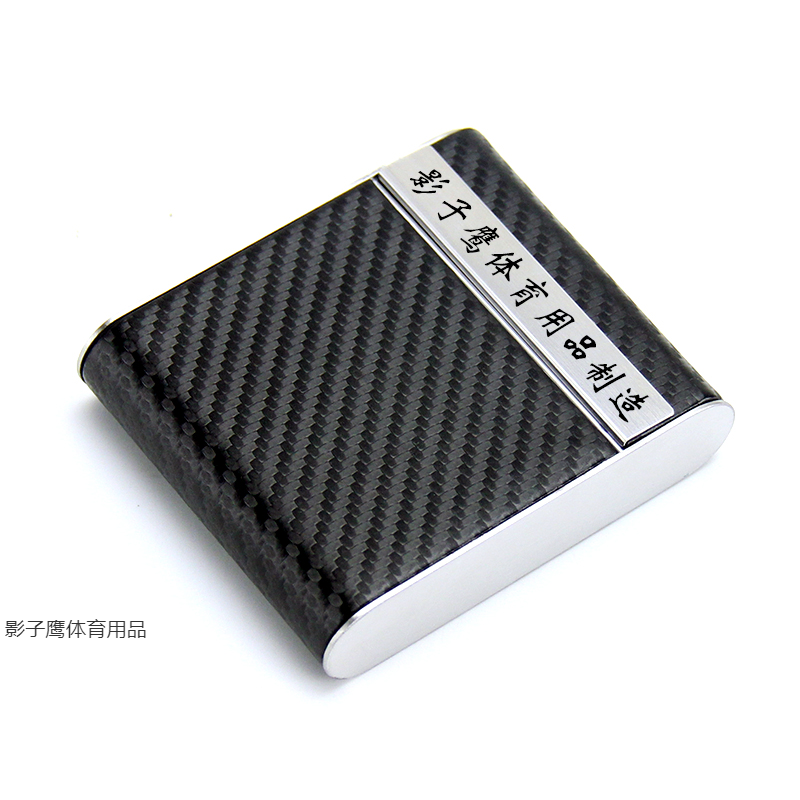 新款碳纤维磁扣翻盖20支装烟盒男式碳纤维烟盒(3K布纹制造)