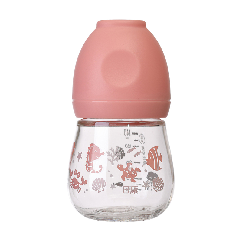 新生儿宽口玻璃奶瓶140ml