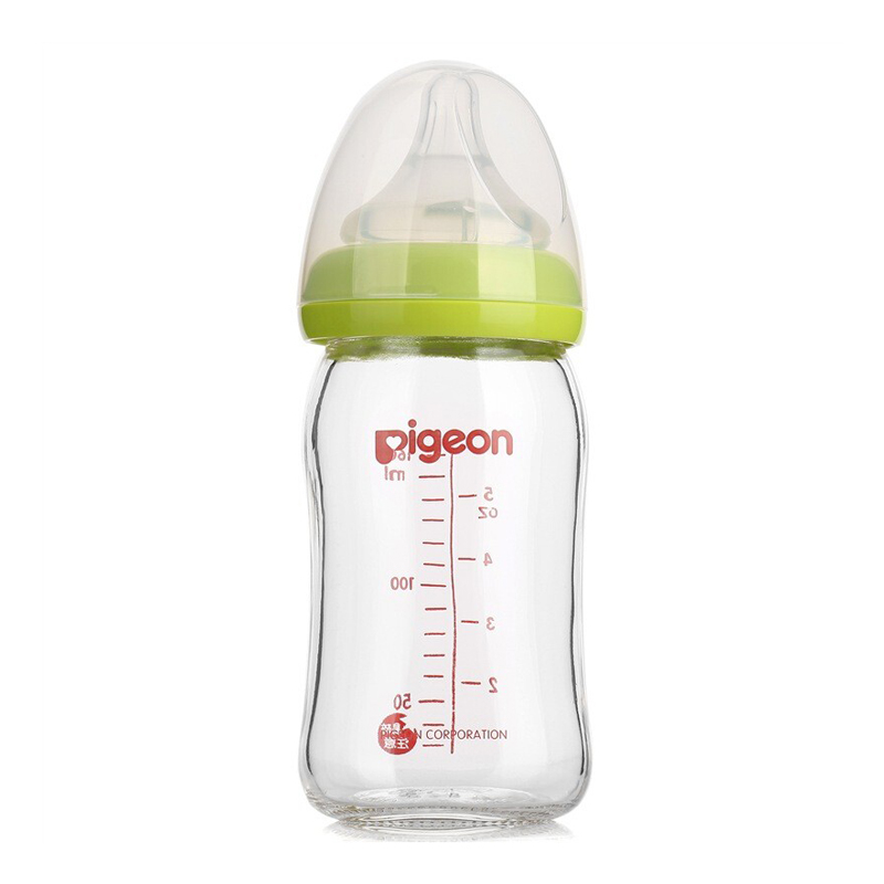 宽口径玻璃奶瓶160ml（绿色）