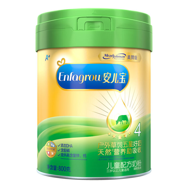 美赞臣安儿宝儿童配方奶粉4段 800g