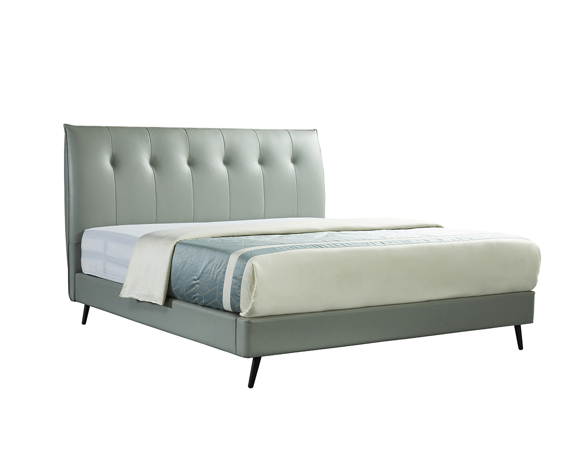 Leather bed model 6608