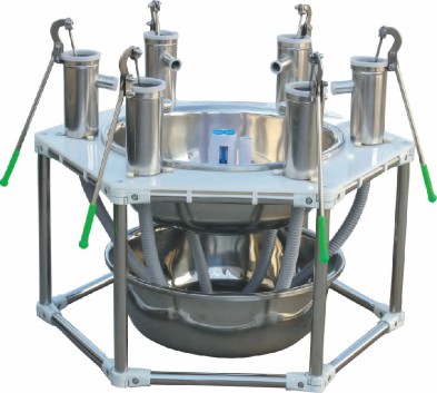 六人共享排水阀戏水台