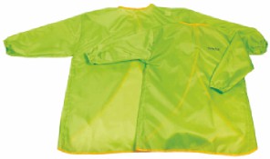 绿色长袖粘扣围裙