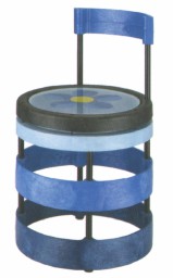 Gitre蓝色音乐椅