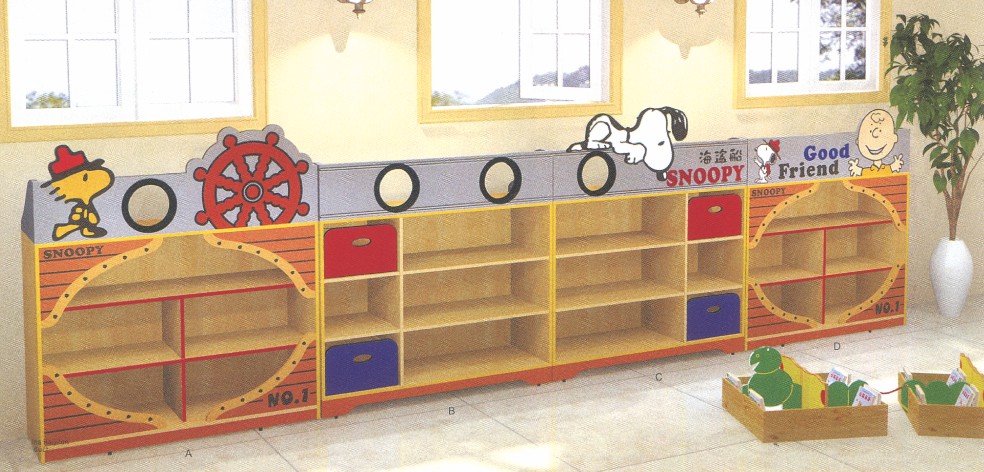 史努比造型玩具柜