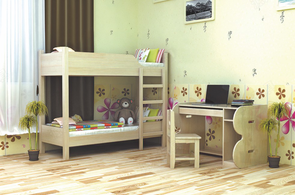 双层幼儿床