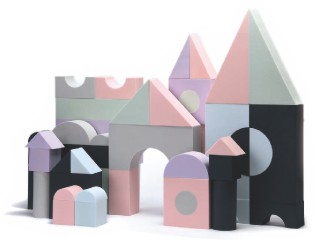 特大天青色积木