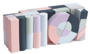 大型天青色积木