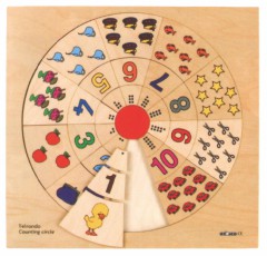 弧形计数拼块游戏