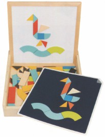 磁性几何拼图游戏盒