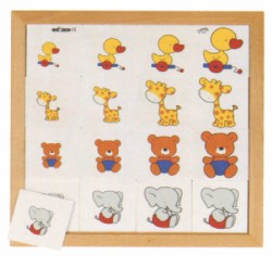 幼儿综合配对游戏系列-越来越大