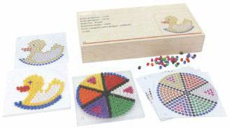 创意胶珠拼图套装-圆形游戏