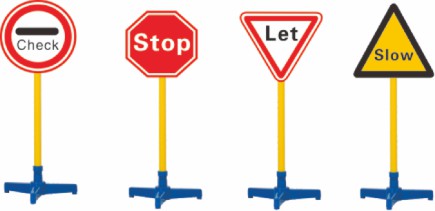 认识交通标志4种（英文版）