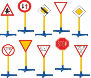 认识交通标志10种（国际版）