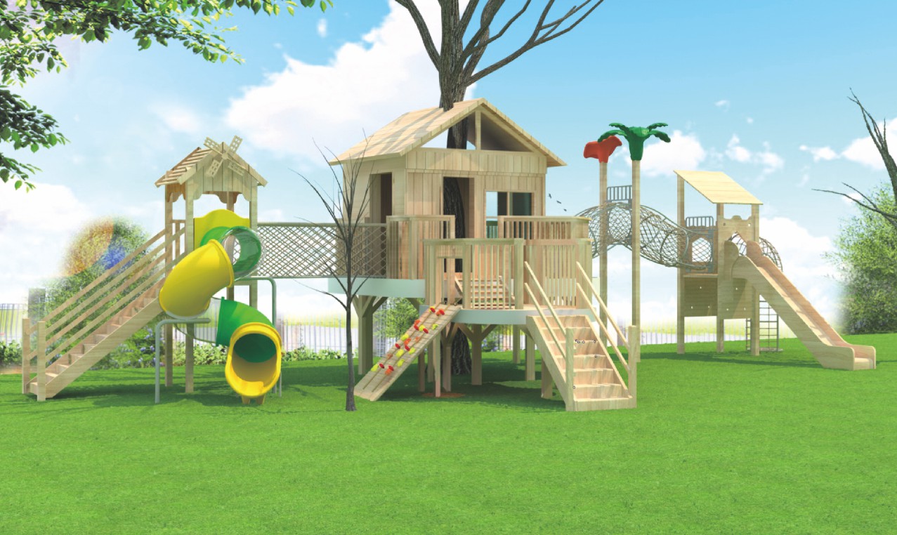 原木风树屋乐园