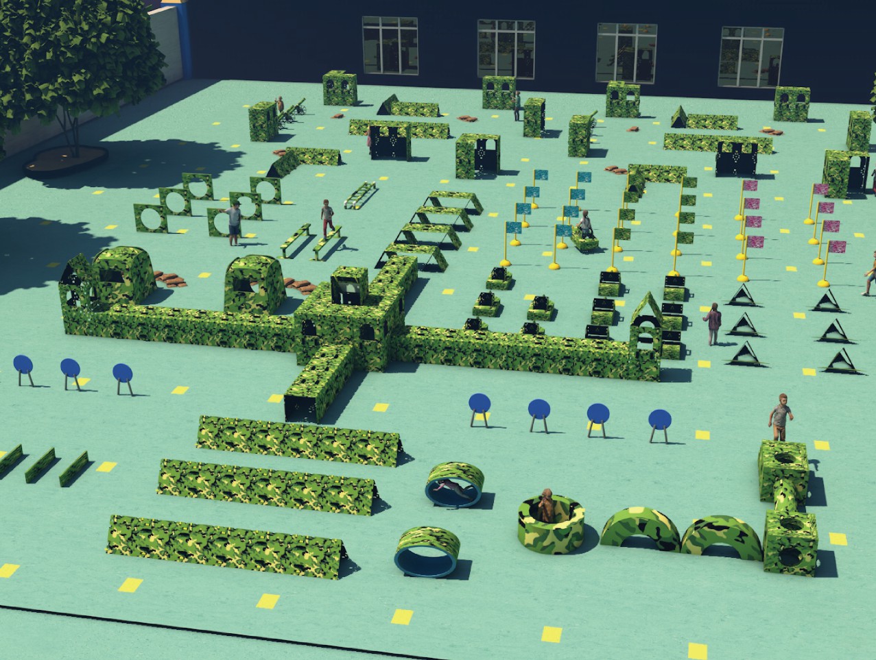 户外国防主题游戏