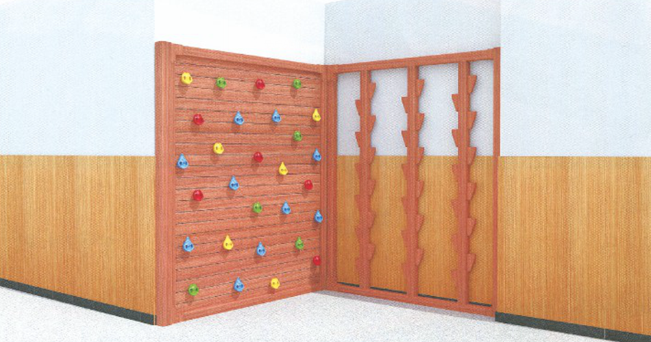 室内、户外木制攀爬组合B