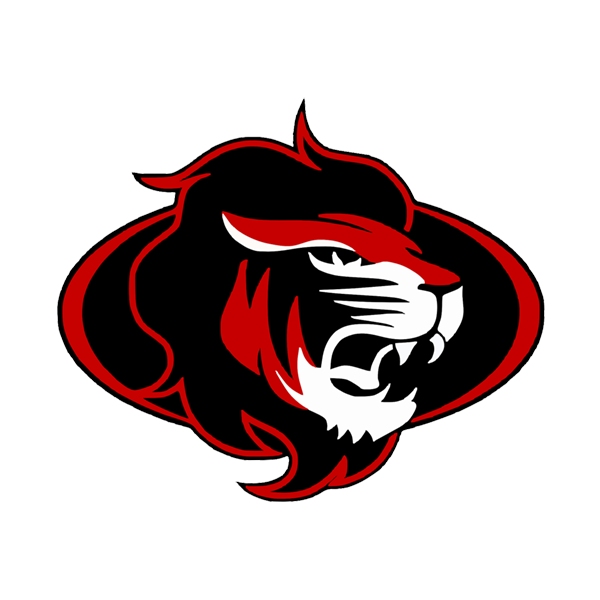 Red Lion Color Shadow LOGO Design