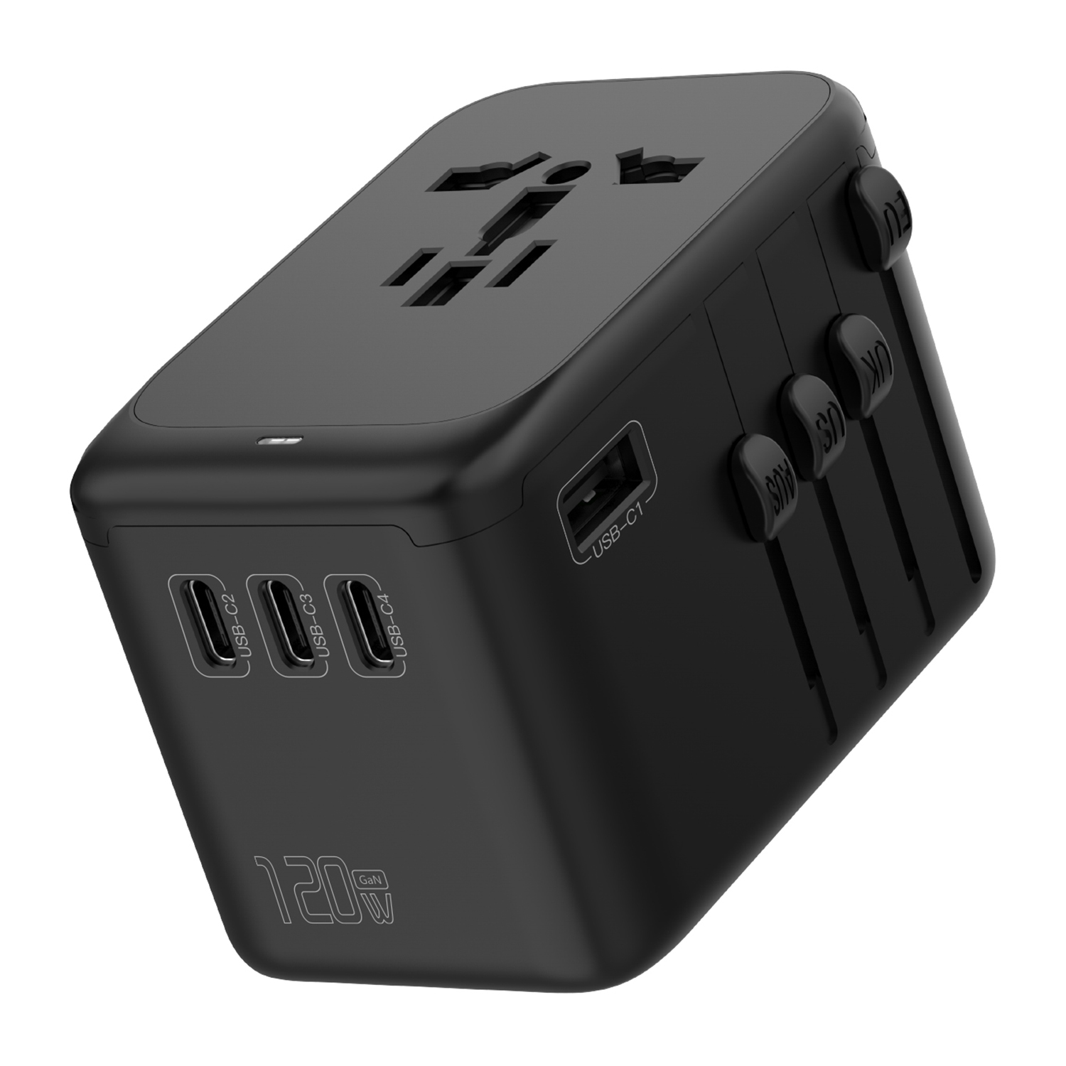 OL-215 PD120  120W Super fast charging world international universal travel adapter power extension with usb and type-c