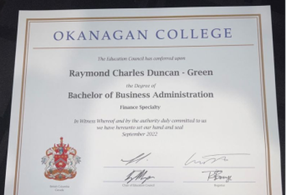加拿大阿卡纳甘学院毕业证样本展示图片