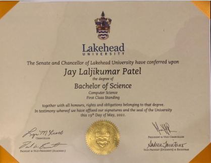 加拿大湖首大学毕业证样本模板图片