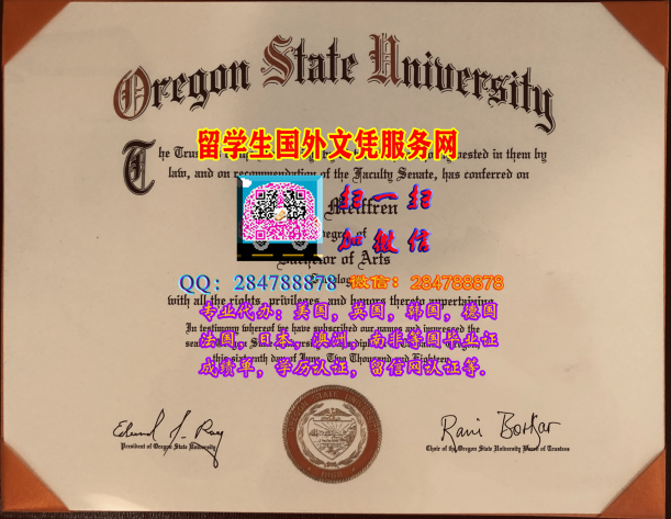 美国大学毕业证样本