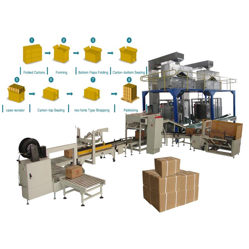 Full Automatic Bag In Canton Packing Line