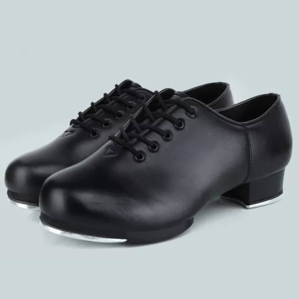 B14003 Black leather tap shoes