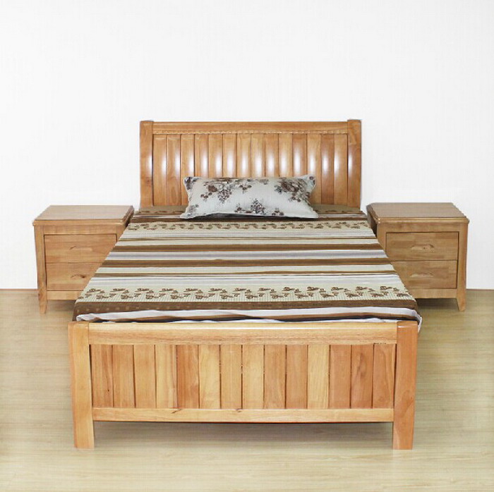 Solid wood bed M139#