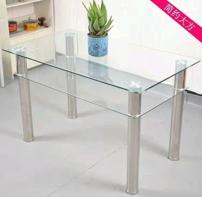 Toughened glass dining table