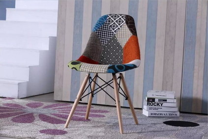 Fabric easy chair