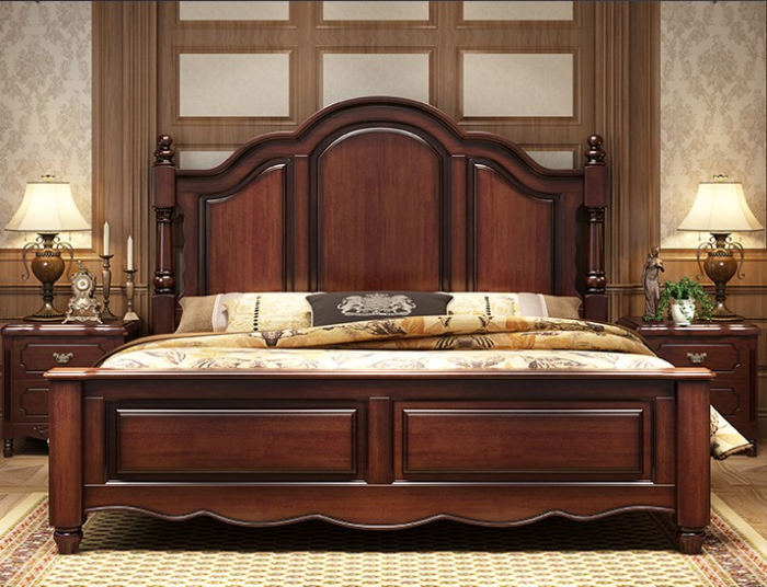 American style solid wood bed GZ01#