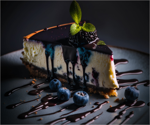 Mellow dessert "blueberry yogurt soft cake"