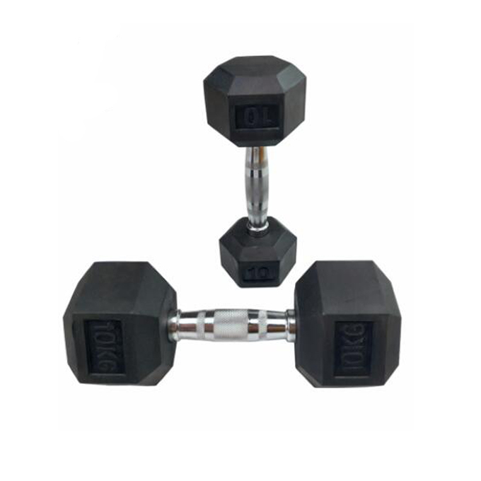 HEX Rubber Coated Dumbbell DY-DB-150