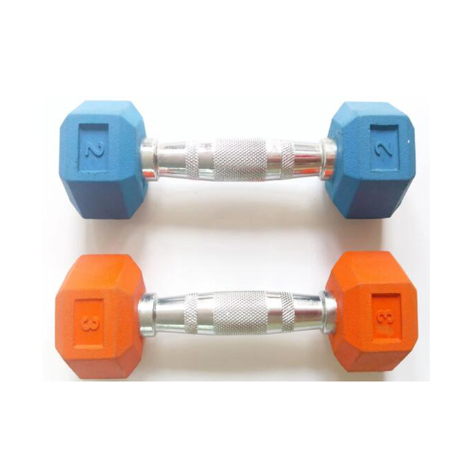 HEX Rubber Coated Dumbbell DY-DB-150