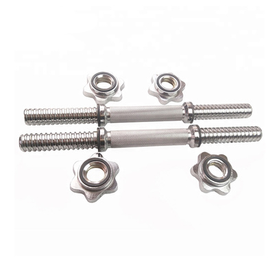Solid Steel Threaded Dumbbell Bar DY-BR-001