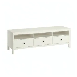 White solid wood TV cabinet