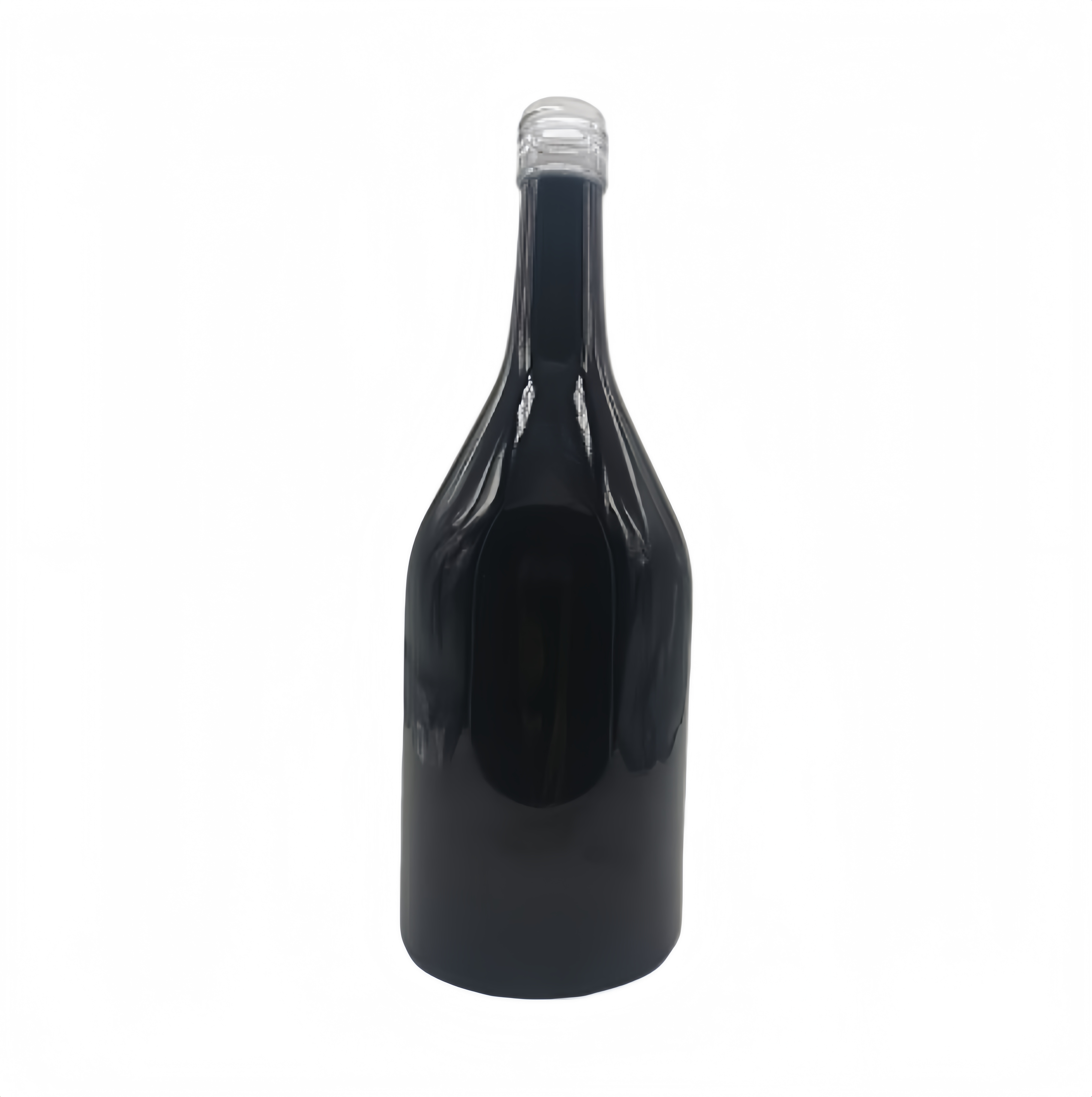 750ml black wine glass bottle