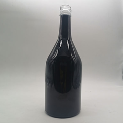 750ml black wine glass bottle
