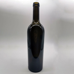 750ml Wine glass bottle heavy weight