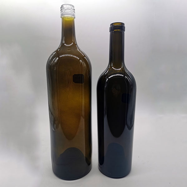 750ml Wine glass bottle heavy weight
