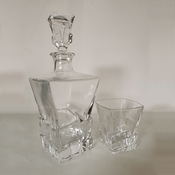750ml Stock premium whiskey super flint glass decanter with stopper
