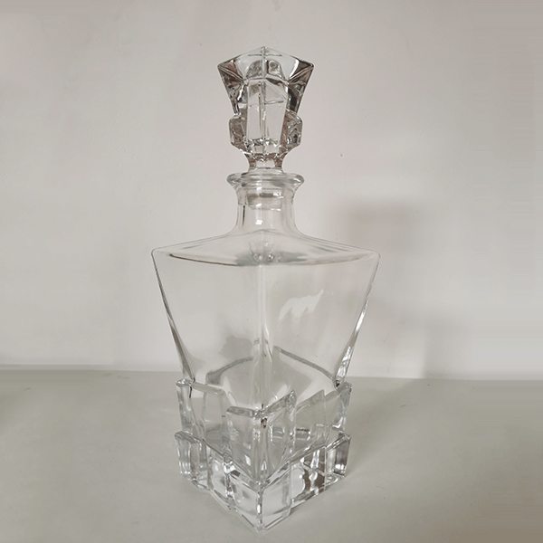 750ml Stock premium whiskey super flint glass decanter with stopper